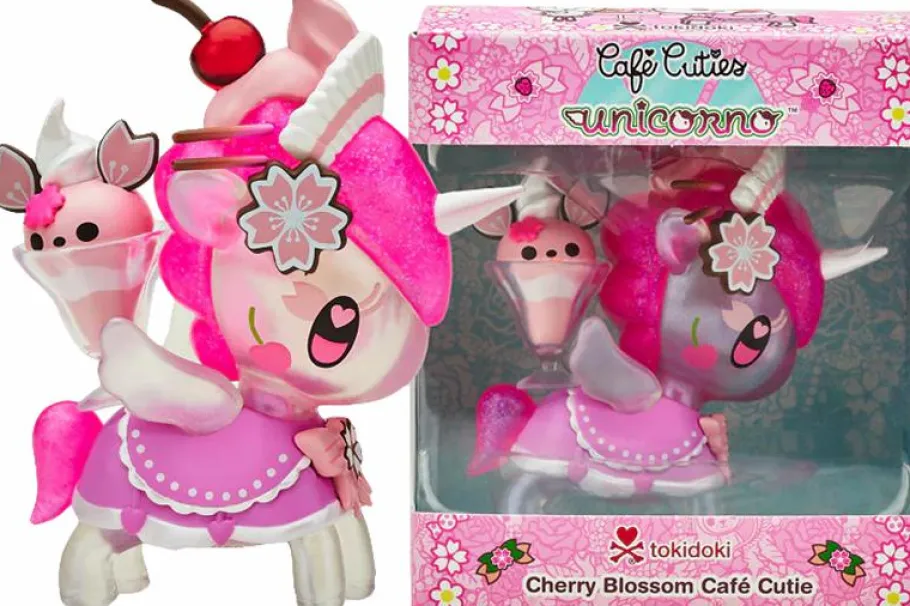 Designer Vinyl>Tokidoki - Cafe Cuties Unicorno Cherry Blossom Limited Edition Vinyl Figure