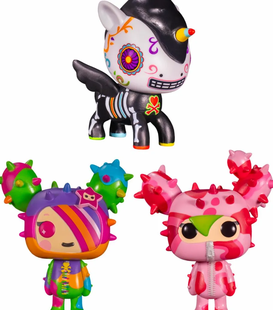 Funko Convention Exclusives>Tokidoki - Caramelo, Sabochan & SANDy Rainbow Pop! Vinyl Bundle (Set of 3) (2021 Convention Exclusive)