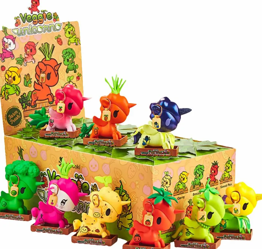 Blind Box>Tokidoki - Veggie Unicorno Blind Box Vinyl Figure (Display of 8)