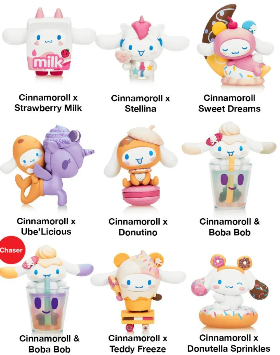 Blind Box>Tokidoki x Cinnamoroll - Sweet Treats Blind Box Vinyl Figure (Display of 8)