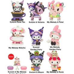 Blind Box>Tokidoki x Kuromi & My Melody - Garden Tea Party Blind Box Vinyl Figure (Single Unit)