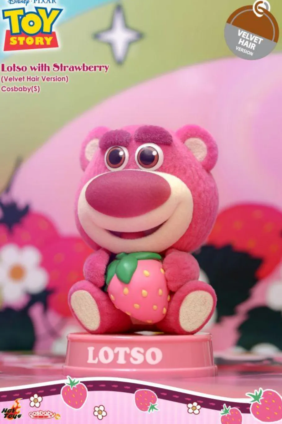 Cosbaby>Toy Story 3 - Lotso with Strawberry (Velvet Hair Version) Cosbaby (S) Hot Toys Figure