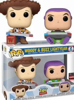 Funko Convention Exclusives>Toy Story - Woody & Buzz Lightyear Gaming Pop! Vinyl Figure 2-Pack (2024 Entertainment Expo Convention Exclusive)