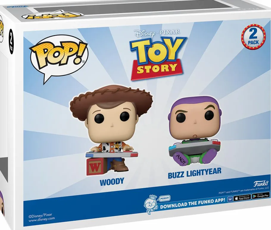 Funko Convention Exclusives>Toy Story - Woody & Buzz Lightyear Gaming Pop! Vinyl Figure 2-Pack (2024 Entertainment Expo Convention Exclusive)