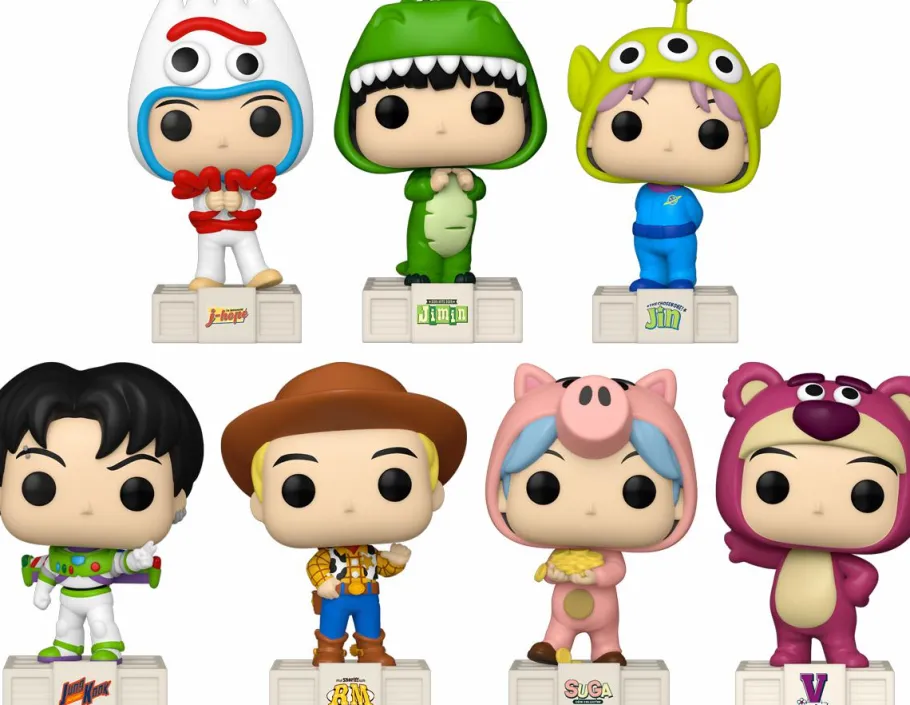 Standard Pop!>Toy Story x TinyTAN: BTS - Toy With This Pop! Vinyl Bundle (Set of 7)