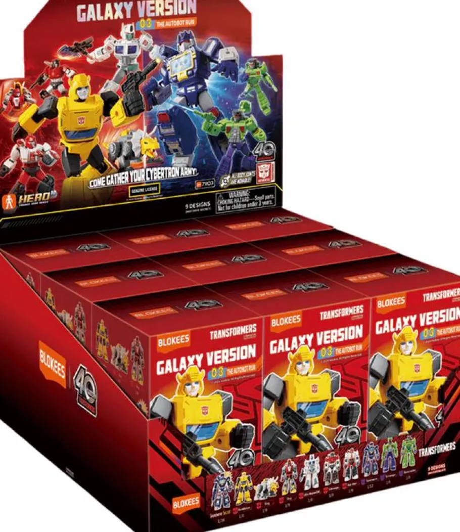 Blind Box>Transformers - Galaxy Version 03 The Autobot Run Blind Box Articulated Model Kit (Display of 9)