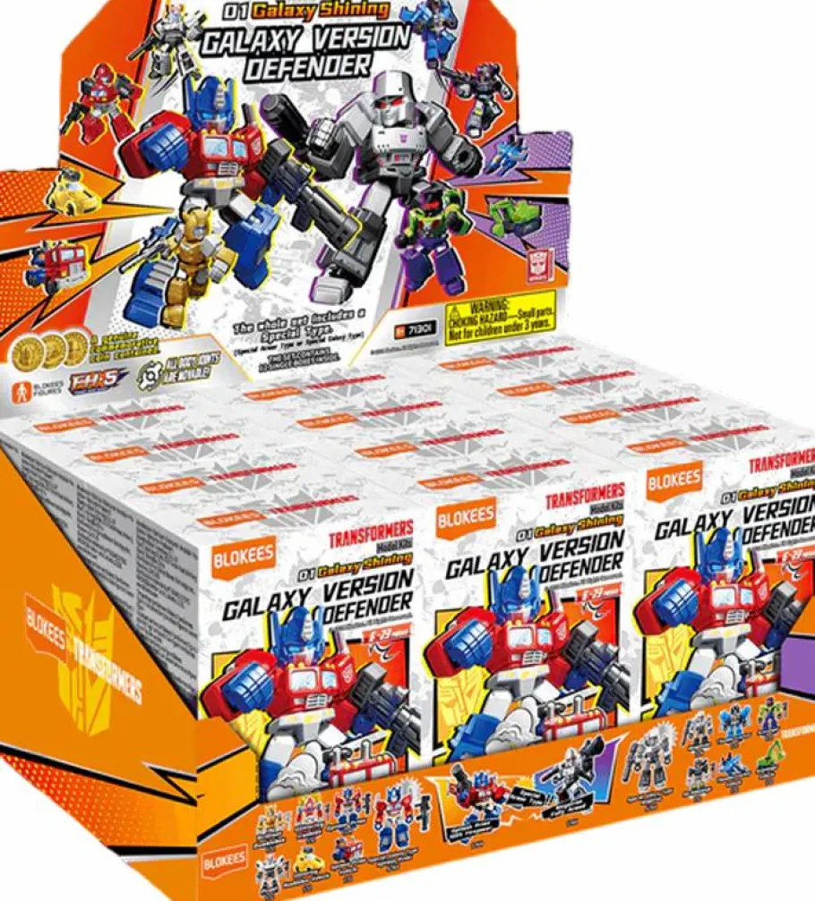 Blind Box>Transformers - Galaxy Version Defender 01 Galaxy Shining Blind Box Articulated Model Kit (Display of 12)
