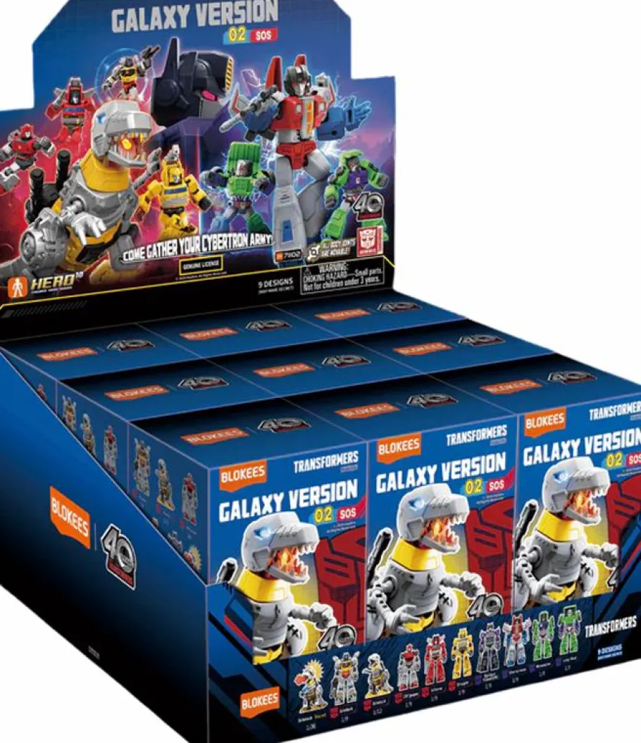 Blind Box>Transformers - Galaxy Version 02 SOS Blind Box Articulated Model Kit (Display of 9)
