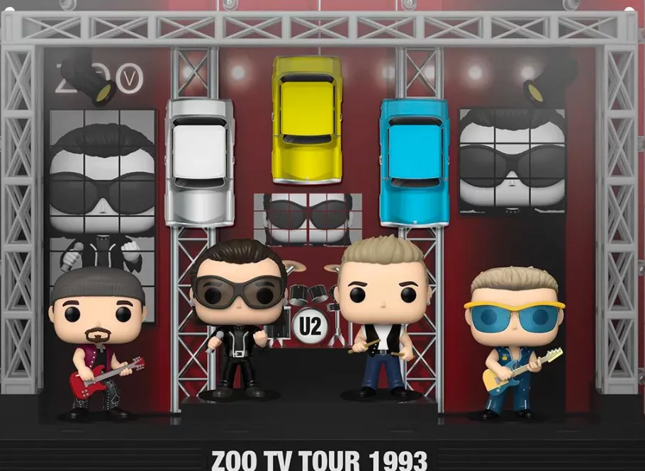 Pop! Deluxe>U2 - Zoo TV 1993 Tour Deluxe Pop! Moment Vinyl Figure 4-Pack