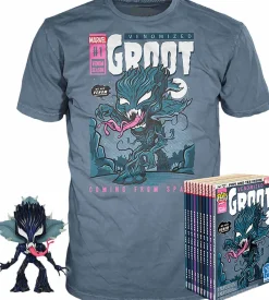 Pop! & Tee Sets>Venom - ized Groot Glow in the Dark Pop! Vinyl Figure & T-Shirt Box Set