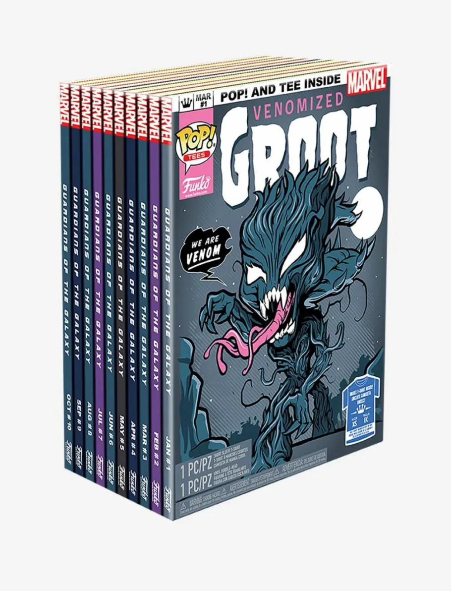 Pop! & Tee Sets>Venom - ized Groot Glow in the Dark Pop! Vinyl Figure & T-Shirt Box Set