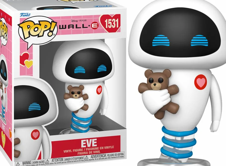 Standard Pop!>Wall-E - EVE with Teddy Bear (Valentine) Pop! Vinyl Figure