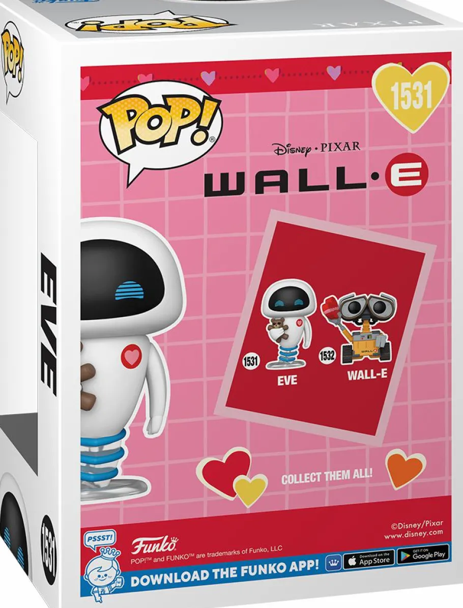 Standard Pop!>Wall-E - EVE with Teddy Bear (Valentine) Pop! Vinyl Figure