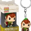 Pop! Keychains>Disney Walt World - Peter Pan on Peter Pan Flight Attraction 50th Anniversary Pocket Pop! Vinyl Keychain