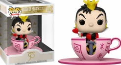 Pop! Rides & Town>Disney Walt World: 50th Anniversary - Queen of Hearts with Mad Tea Party Teacup Attraction Pop! Rides Vinyl Figure