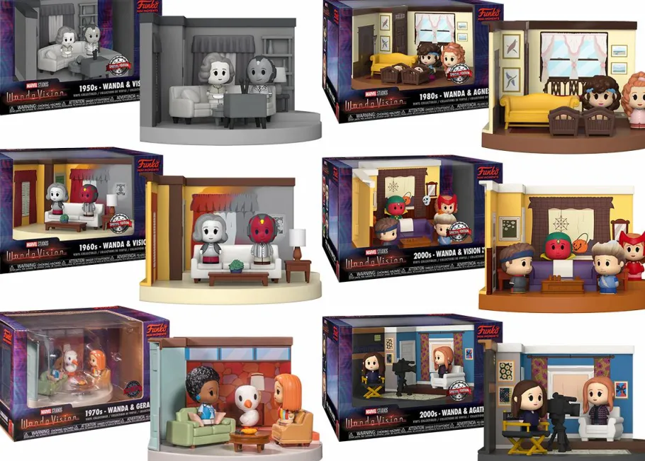 Pop! Moments>WandaVision - Living Room Diorama Mini Moments Vinyl Bundle (Set of 6)