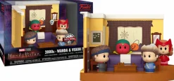 Designer Vinyl>WandaVision - 2000s Wanda & Vision with Billy & Tommy Diorama Mini Moments Vinyl Figure