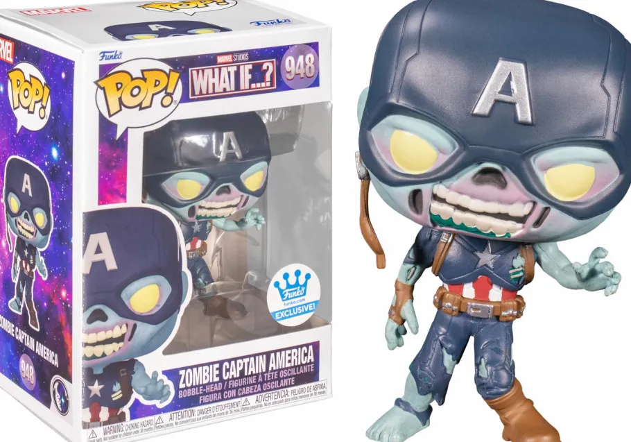 Collector & Mystery Boxes>What If...? What If…? - Zombie Captain America Mystery Box (includes Captain America & 3 Mystery Exclusive Pop! Vinyl Figures) (Funko / Popcultcha Exclusive)