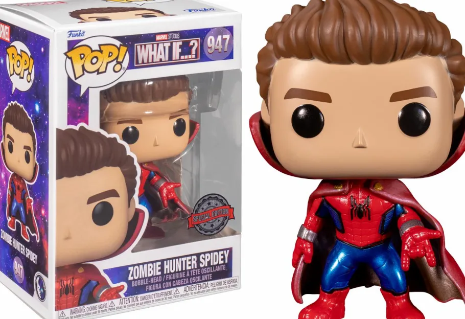 Standard Pop!>What If...? What If…? - Zombie Hunter Spidey Unmasked Pop! Vinyl Figure