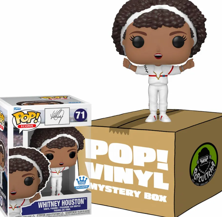Collector & Mystery Boxes>Whitney Houston - in Super Bowl Outfit Mystery Box (Includes Whitney & 3 Mystery Exclusive Pop! Vinyl Figures) (Funko / Popcultcha Exclusive)