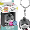 Pop! Keychains>Winnie the Pooh - Eeyore with Heart Flocked Pocket Pop! Vinyl Keychain