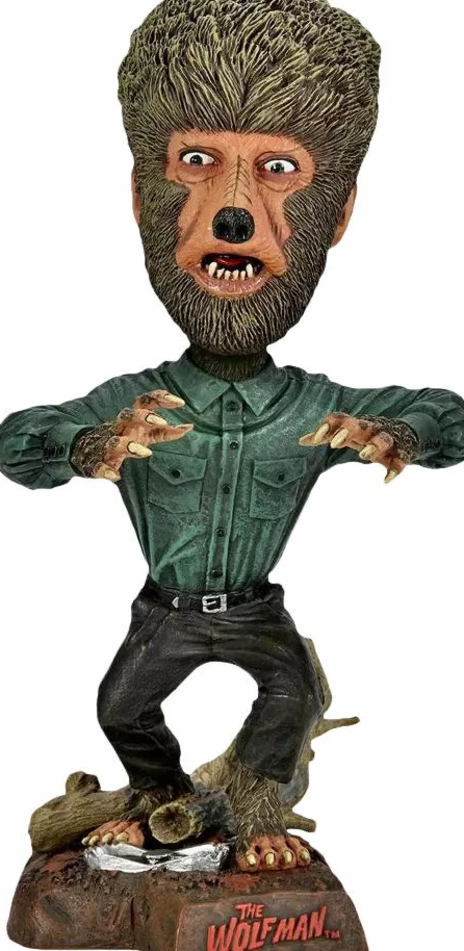 Bobble-Heads>Universal Monsters Wolfman (1941) - Wolfman Head Knocker Resin Bobble Head