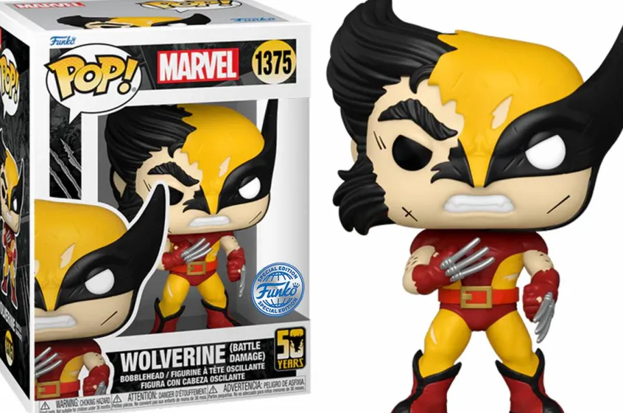 Standard Pop!>Wolverine - (Battle Damage) Pop! Vinyl Figure (Popcultcha Exclusive)