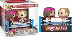 Standard Pop!>Wrestling WWE/WWF WWE - Bret “Hit Man” Hart vs. Shawn Michaels Wrestlemania XII Pop! Moment Vinyl Figure 2-Pack