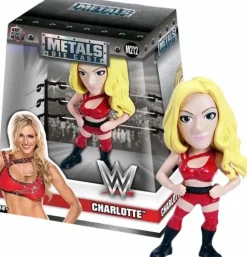 Die-Cast Figures>Wrestling WWE/WWF WWE - Charlotte 4” Metals Die-Cast Action Figure