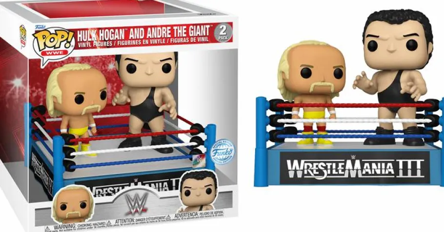 Pop! Moments>Wrestling WWE/WWF WWE - Hulk Hogan vs. Andre the Giant Wrestlemania III Pop! Moment Vinyl Figure 2-Pack