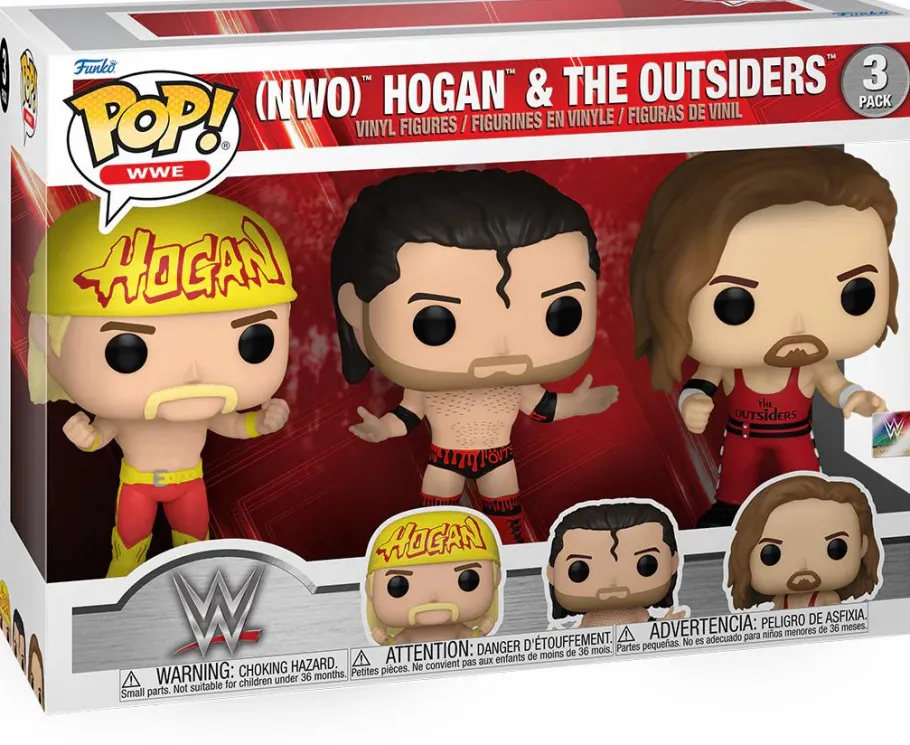Standard Pop!>WWE - (NWO) Hulk Hogan, Scott Hall, & Kevin Nash The Outsiders Pop! Vinyl 3-Pack