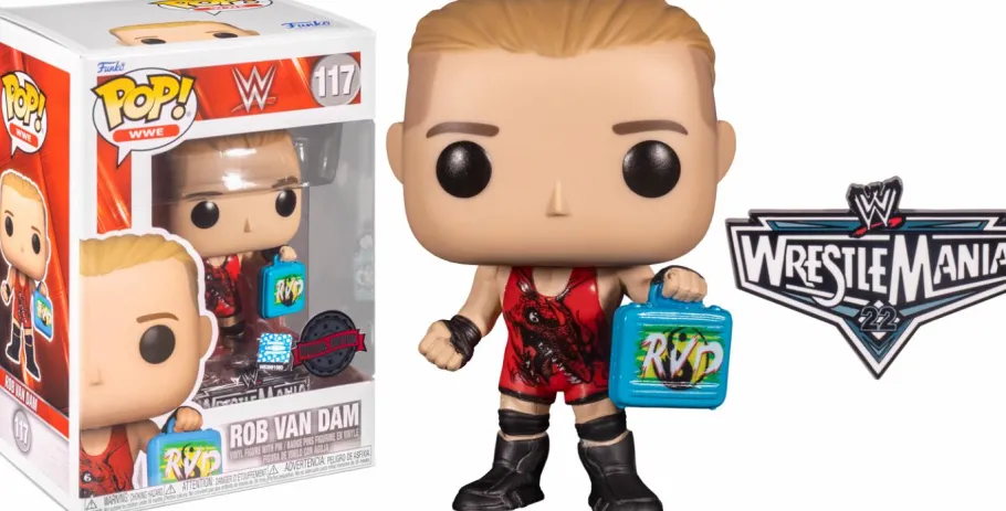 Standard Pop!>Wrestling WWE/WWF WWE - Rob Van Dam with Money in the Bank Briefcase Pop! Vinyl Figure with Enamel Pin