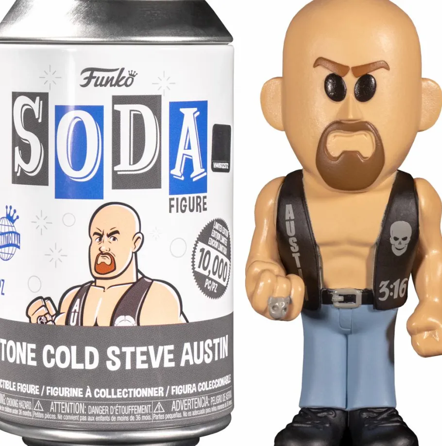 Designer Vinyl>Wrestling WWE/WWF WWE - Stone Cold Steve Austin Vinyl SODA Figure in Collector Can (International Edition)