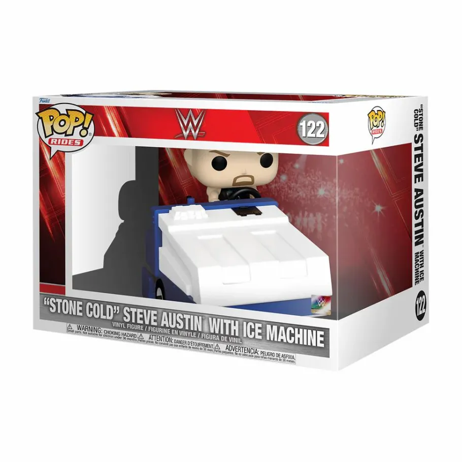 Pop! Rides & Town>Wrestling WWE/WWF WWE - "Stone Cold" Steve Austin with Ice Machine Pop! Rides Vinyl Figure