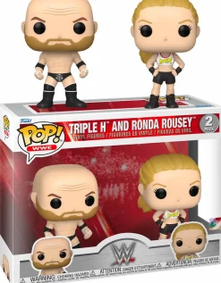 Standard Pop!>Wrestling WWE/WWF WWE - Triple H & "Rowdy" Rhonda Rousey Pop! Vinyl Figure 2-Pack