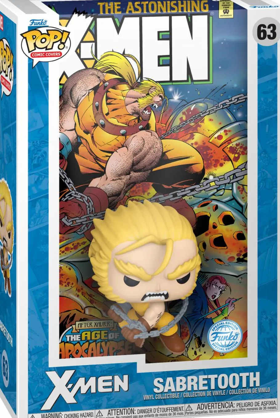 Pop! Covers>X-Men - Sabretooth in The Astonishing #2 Pop! Comic Covers Vinyl Figure