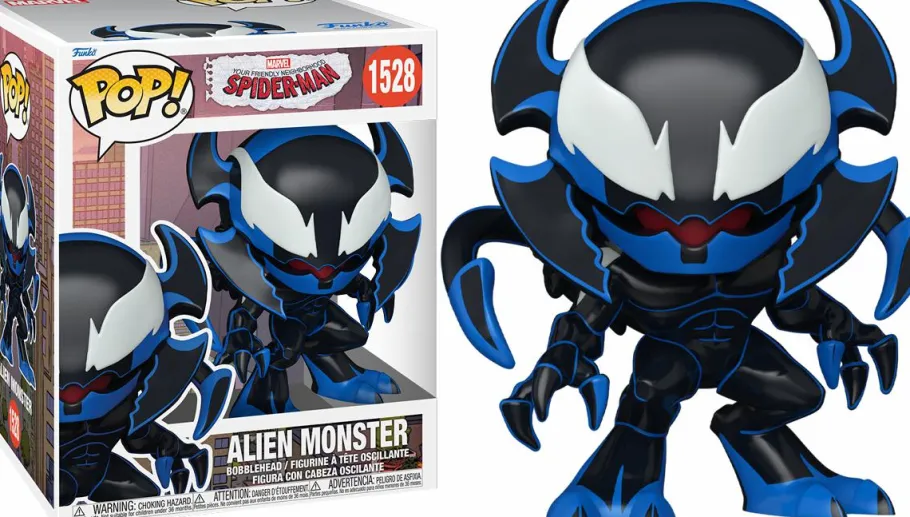 Super-Sized Pop!>Spider-Man Your Friendly Neighborhood (2025) - Alien Monster 6" Super Sized Pop! Vinyl Figure