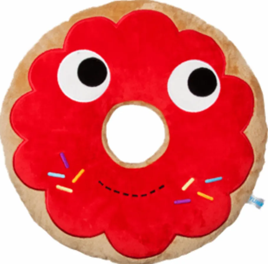 Designer Plush>Heidi Kenney Yummy - Donut 16" Red Large Plush by