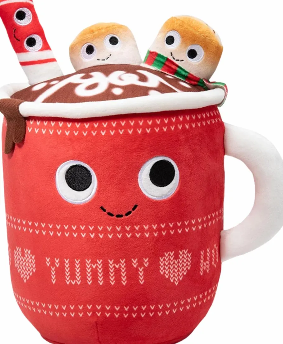 Designer Plush>Yummy World - Judy Hot Cocoa with Marshmallows & Peppermint Stick 10” Plush