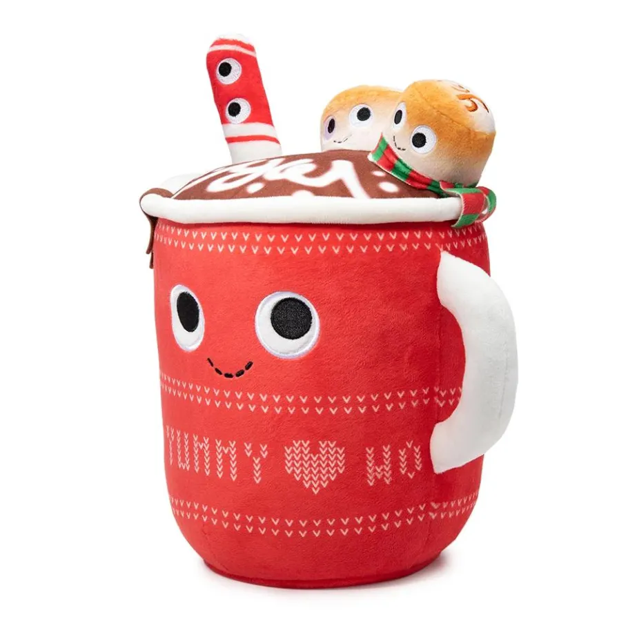 Designer Plush>Yummy World - Judy Hot Cocoa with Marshmallows & Peppermint Stick 10” Plush
