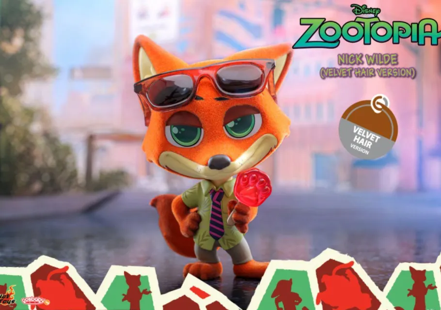 Cosbaby>Zootopia - Nick Wilde (Velvet Hair Version) Cosbaby (S) Hot Toys Figure